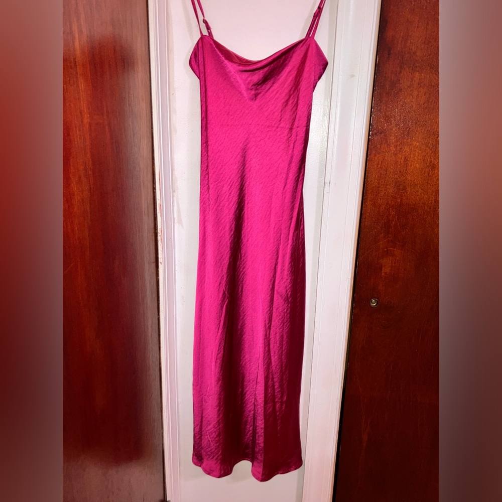 nwt beginning boutique amaryllis maxi dress wine